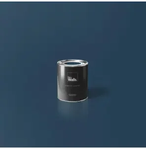 Pintura de emulsión líquida de lujo para interiores, color azul oscuro